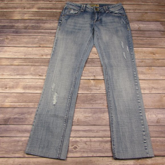Tyte Distressed Denim Jeans Size 5 - Picture 4 of 8